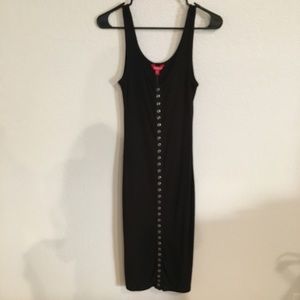 Black Bodycon Midi Dress